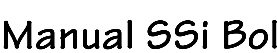 Manual SSi Bold cкачати шрифт безкоштовно